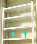 Workhorse 5 Tier Heavy Duty Metal Wire Shelving Rack With Adjustable Heights Supporting 200 Pounds Per Shelf, showcasing thickened bottom support.