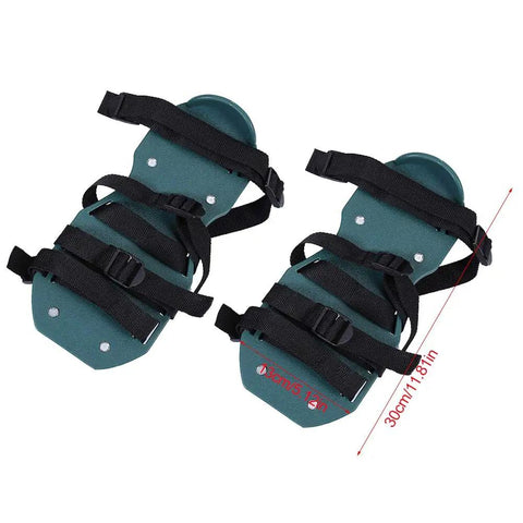 Lawn Aerator Shoes With Adjustable Straps, Spiked Nail Sandals For Deep Soil Aeration, Fits Most Sizes, Four Straps Detail