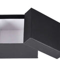 Black gift box for Chakra Drawer Knobs With Screws Set Of 2 Ammonite Fossil Resin Crystal Stone Pulls Handle packaging.