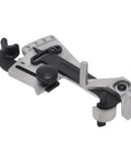Precision Sharpener Angle Adjuster With Clamp For Custom Woodworking, Door Frame Crafts, And Cabinet Decorations To Perfectly Grind Any Cutter Size Fast in silver metal construction.