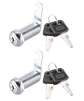 Sturdy One And A Half Inch Cam Lock Set For Cabinets With Long Cylinder Keyed Different Fits Panels Up To One And Three Eighths Inch Thick