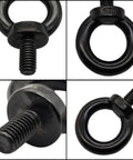 Tough As Nails M8 Lifting Eye Bolts Black Oxide 304 Stainless Steel Shoulder Thread Eye Bolts Pack Of 4