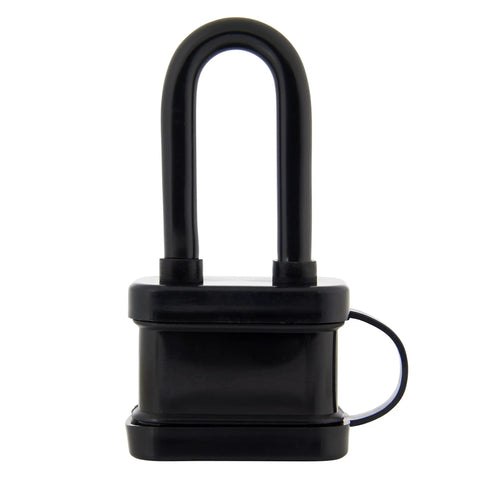 40mm Laminated Steel Weather Resistant Padlock With 2 Inch Shackle Vinyl Wrapped Chrome Plated Hardened Steel Body