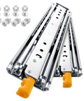 Beefy 64 Inch Drawer Slides With Lock And Full Extension Ball Bearing Rails 500 Lb Capacity Side Mount Tool Box Runners
