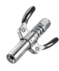 Beefy Spring Loaded Locking Grease Coupler with Aluminum Alloy Body for easy fitting maintenance on trucks, farm machinery, and equipment.
