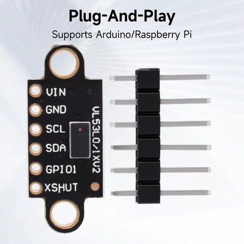 5 Pack Lidar Sensor 2m Range High Precision ToF Distance Module With I2C Interface for Arduino Raspberry Pi Robots IoT projects