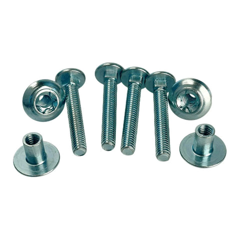 Trailer Hasp Bolt Kit With Carriage Bolts And Torx Barrel Nuts For Enclosed Trailers Zinc Plated 5 16 Inch 18 Threads