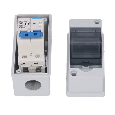 Heavy Duty DC Disconnect Switch 1000V 40A For PV Solar Panels IP65 Weatherproof Distribution Box with open cover