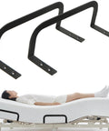 Heavy Duty Mattress Retainer Brackets To Lock Your Bedding Down On Platform Adjustable Or Rv Camper Frames Easy Install with black steel bars.