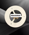 Heavy Duty Steel Inertia Flywheel For Stirling Engines And Gyroscopes Delivers Slick Baked Finish And Rock Solid Balance Built Tough DIY Power Generator Part Plus Straight Up Energy Storage Disc At 120mm Wide With 6mm Bore