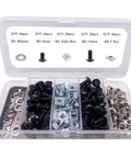 All In One M5 Hardware Kit For 2020 2040 8020 Aluminum Extrusion Profiles 200Pcs organized in a transparent case