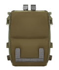 Tactical Zip On Back Panel Double Pouch Assault Modular Backpack for V5 Vest Made With 500D Nylon Lightweight Waterproof Gear Organizer