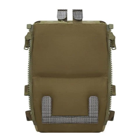 Tactical Zip On Back Panel Double Pouch Assault Modular Backpack for V5 Vest Made With 500D Nylon Lightweight Waterproof Gear Organizer