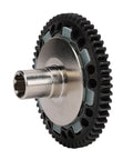 57T Slipper Clutch Spur Gear Upgrade In Hardened Steel 45 For RC Cars, side view showing teeth and mounting hole