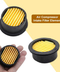 Six Pack Air Compressor Silencer Filter Replacement Elements For Oil Free Silencers Fits Most Oil Less Units Keeps Your Tool Quiet And Running Smooth 59 By 50 By 24 Mm Each 22 Grams, pleated intake filter
