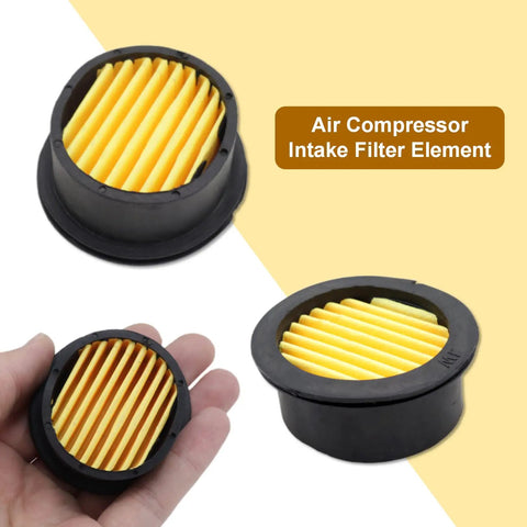 Six Pack Air Compressor Silencer Filter Replacement Elements For Oil Free Silencers Fits Most Oil Less Units Keeps Your Tool Quiet And Running Smooth 59 By 50 By 24 Mm Each 22 Grams, pleated intake filter