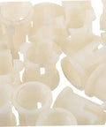 Twenty Durable Plastic Caster Socket Sleeves Fit Tight Inside Chair Feet To Crush Those Pesky Wobbles And Keep Your Furniture Rolling Smooth Around The Neighborhood, beige plastic casing.