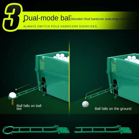 Dual-mode Automatic Golf Ball Dispenser For Practice With Smooth Release And Easy Refill System indoors and outdoors