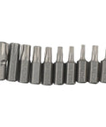 11-piece chrome vanadium star sockets from 34 Piece Socket Set With Chrome Vanadium Star Sockets And Male Female E Security Bits 1/4 And 3/8 Inch Drive Kit For Auto Repair And Everyday Maintenance Built To Handle Tough Jobs