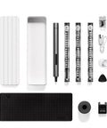 Lithium Precision Electric Screwdriver Kit With LED Light And Magnetic Mat, 56 Bit Set, Extend Bar, Repair Tool Components Display