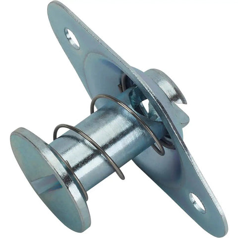 Kick Out Style Self Ejecting Quarter Turn Fasteners With Flush Mount Thumb Tabs For Race Cars And Trucks.700 Grip Length 5/16 Shank Zinc Steel Quick Release Panel Clip close-up view.