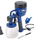 Finish Max HVLP Electric Paint Sprayer for Cabinets, Furniture and Trim with Brass Tip, accessories and power cord visible