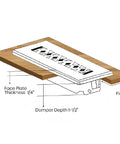 Durable Cast Aluminum Floor Register 9x12 For Duct Openings Indoor Use Handcrafted Aluminum Vent with diagram showing dimensions.