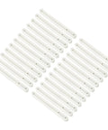 24 Pack Plastic Drawer Slides 180mm Side Mounted Grooved Guide Rail Kit White glides for smooth drawer operation