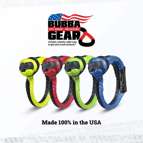Gator Jaw Pro Synthetic Shackle 7/16 Inch For Off Road Recovery And Vehicle Towing in multiple colors