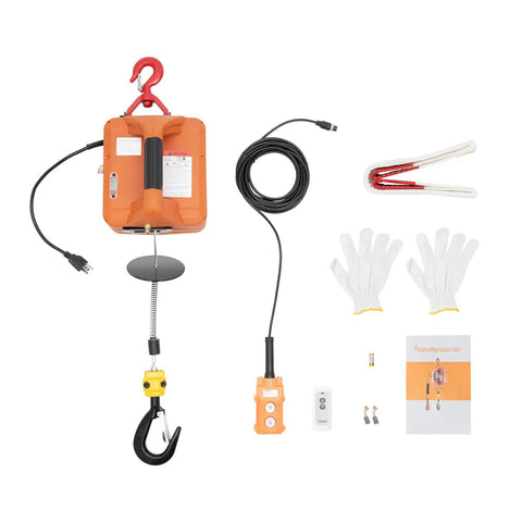 Heavy Duty 440 Lb Electric Winch Hoist With Three Control Modes Including Wireless Remote And Manual Switch For Shop Jobs That Handle Heavy Loads Without A Sweat And Keep Your Workspace Running Totally Smooth