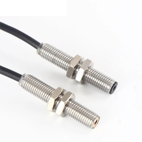 Miniature Laser Photoelectric Through Beam Sensor M06 08 12 To 24V DC NPN PNP Small 2mm Optical Switch With Visible Spot IP65