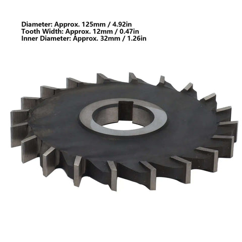 Side view of Gear Cutter Disc Set With HSS Milling Cutter For Involute Gear Cutting In Metalworking And Machining, 32mm bore