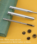 Leather Snap Fasteners Kit With 50 Sets 10mm Bronze Metal Snaps And 4 Installation Tools for Sewing Clothes Bags Jackets Belts Bracelets