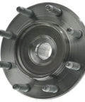 Built Tough Front Wheel Bearing And Hub Assembly Kit For 2007 To 2013 Chevy Gmc Silverado Sierra Suburban Yukon Xl 2500 3500 Hd Rwd Tow Ready, metal hub with six bolt holes.