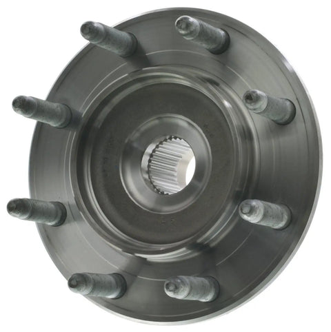 Built Tough Front Wheel Bearing And Hub Assembly Kit For 2007 To 2013 Chevy Gmc Silverado Sierra Suburban Yukon Xl 2500 3500 Hd Rwd Tow Ready, metal hub with six bolt holes.