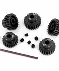 Beefy Pinion Gear Set For One Eighth And One Tenth RC SCT Buggy Monster Trucks 32P 0.8 Mod 5mm Shaft Includes 21T 22T 23T 24T 25T