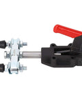 Heavy Duty Double Headed Toggle Clamp For Metalworking Woodworking Drilling Grinding And Welding Built Tough From Carbon Steel With Blue Zinc Finish