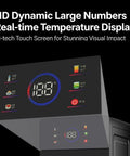 Hot Water Dispenser That Heats In 3 Seconds With 3 Temperature Settings For Kitchen And Home Office Compact Countertop Water Dispenser with digital temperature display.