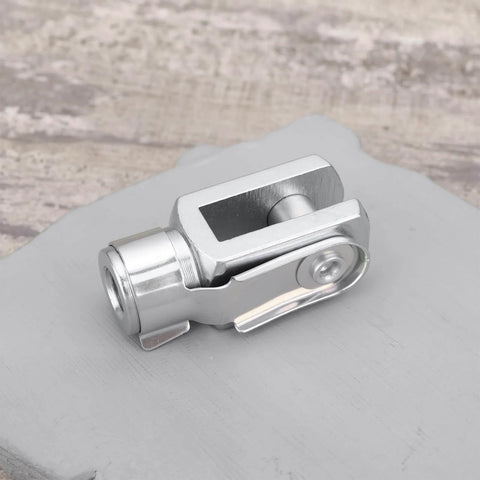 Heavy Duty Quick Release Clevis With Spring Pin For Air Cylinder Rods 5 16 UNF Right Hand Female Thread Universal Fitment