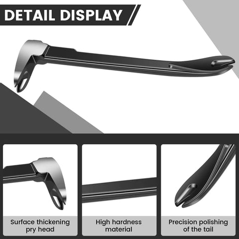 Detail view of Catspaw Nail Remover And Portable Pry Bar For DIY Projects Multifunction Crowbar Tool Steel Nail Extractor 205mm