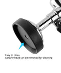 Pre Rinse Sprayer for Commercial Sinks With High Pressure Spray Valve Chrome Finish And Black Handle Pro Grade Beast removal head