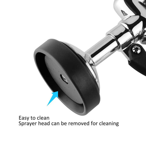 Pre Rinse Sprayer for Commercial Sinks With High Pressure Spray Valve Chrome Finish And Black Handle Pro Grade Beast removal head