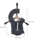Built Tough Metal Wood Lathe Steady Rest Adjustable Mini Lathe Stabilizer gray finish support bracket for turning projects.