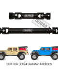 Durable CNC Hardened Steel Drive Shaft Upgrade For SCX24 Gladiator Dodge Power Wagon 1 24 RC With Black Finish And Logo Etched