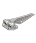 Heavy Duty Left-Hand Walk-In Cooler Door Hinge With Flush Offset Satin Stainless Steel, Corrosion-Resistant Marine Grade Hardware