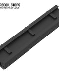 Picatinny Riser Mount With Recoil Stop Base Lockdown V3 Five Point Five Inch Length 13 Slot Low Profile Rail Mount for scopes.