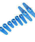 Blue 23T Servo Arms For JR RC Cars And Micro Servos, 3mm Hole, Single And Double Arm Set, plastic lightweight design, variety of shapes
