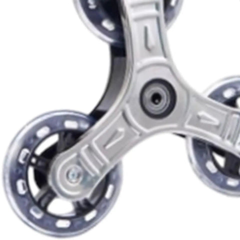 2X Triangle Caster Wheels For Folding Shopping Carts And Dollies, Easy To Install Stair Climbing Wheels, close-up view