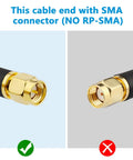 Ultra Low Loss SMA Male To SMA Male Coax Cable 50 Ohm KMR240 Antenna Extension connector comparison NO RP-SMA