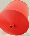 Red steel 18-inch diamond wet core drill barrel with 1-1/4in threaded end for concrete and masonry coring
